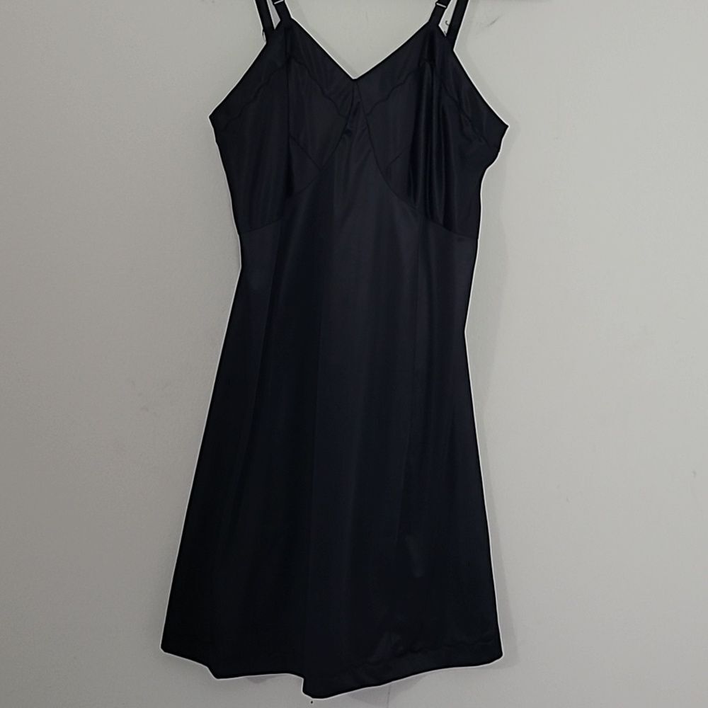 VTG Sears Black Babydoll Dress Nightgown Sz 36 Whimsigoth Y2K